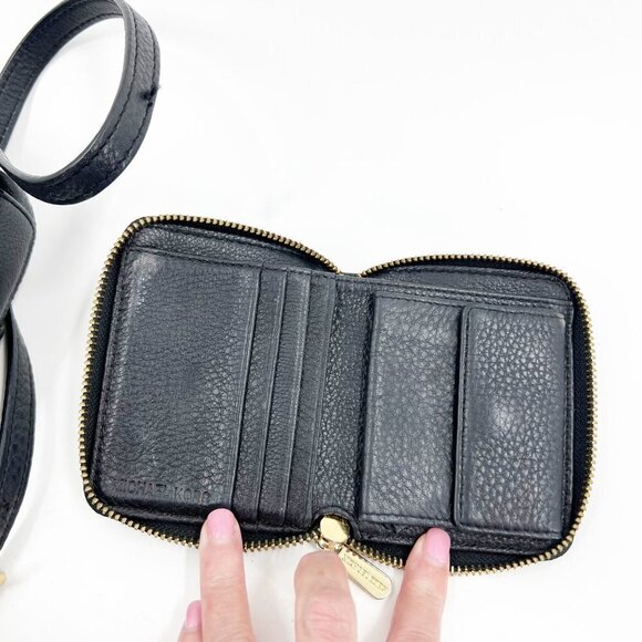 ✅‎ MICHAEL MICHAEL KORS CROSSBODY AND WALLET BLACK